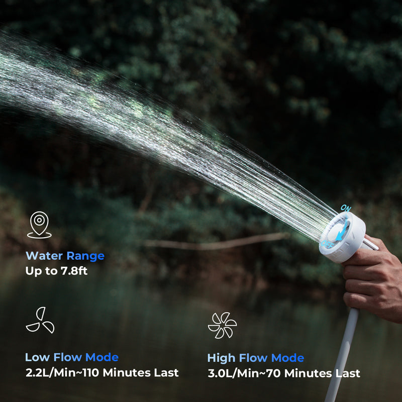 MAX SHOWER - Ultralight Rechargeable Instant Outdoor Shower
